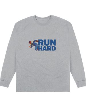 Park Fields Pierce Archive Run Hard Sweatshirt Cotton - Grey