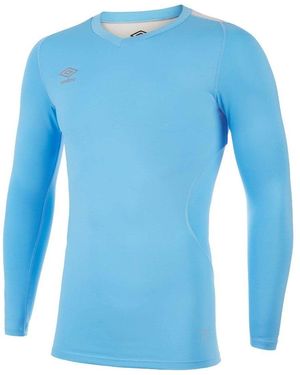 Umbro Elite V Neck Base Layer Top (Sky) - Blue