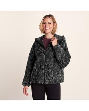 TOG24 Joanna Sherpa Fleece Pebble Print - Black