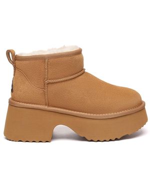 EverAu Australia Ever Au Nicobar 3-Way Style Platform Mid Boots - Brown