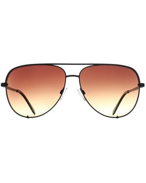 Quay Aviator Gradient High Key Extra Large Metal - Brown