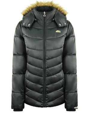 Ellesse S Zwarte Mantel Met Capuchon - Grijs