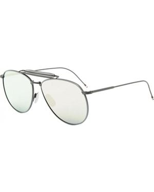 Thom Browne Tb-015-Ltd-Blk-Gry-62 Tb Ltd 015 62 Blk Gry Sunglasses - Multicolour