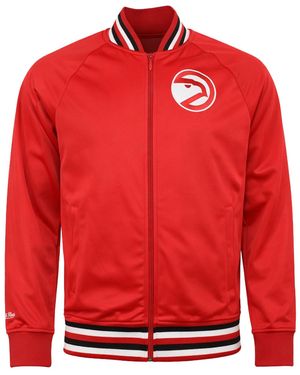 Mitchell & Ness Michell & Nba Atlanta Hawks Prospect Track Jacket - Red