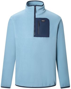 Regatta Frankie Half Zip Fleece Top (Dusky/ - Blue