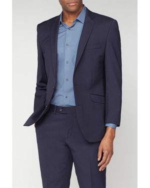 Scott Long Sleeve Tailored Suit Jacket - Blue