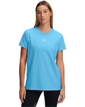 Under Armour Rival Core Short Sleeve Oversized T Shirt - Blue