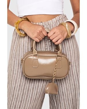 Boohoo Mini Bowling Grab Bag - Brown