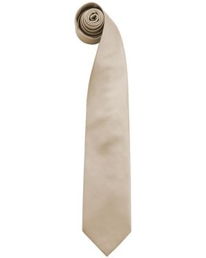 PREMIER Fashion ”Colours” Work Clip On Tie (Pack Of 2) - Natural
