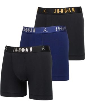 Nike 'S Jordan Flight Cotton Stretch Boxers Brief 3 Pack - Blue
