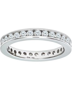 DIAMANT L'ÉTERNEL 18Ct 1 Carat Diamond Channel Set Eternity Ring - Metallic