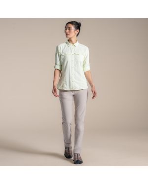 Craghoppers Ladies Adventure Iii Nosilife Long-Sleeved Shirt (Pear Drop) - Grey