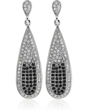 Orphelia 925 Sterling Drop Earrings - White