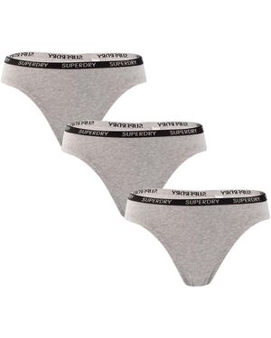 Superdry 3 Pack Of Essential Briefs - Grey