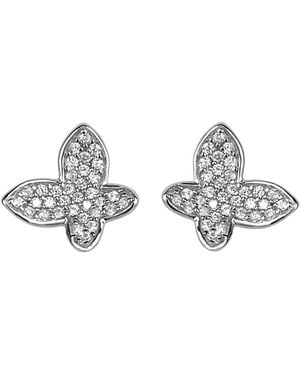 Orphelia 'Jolie' 925 Sterling Stud Earrings - Black