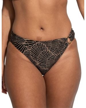 Pour Moi 20913 Samoa Ring Detail Bikini Brief - Brown