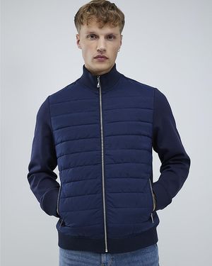 River Island Jacket Funnel Hybrid - Blue