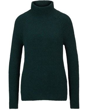 BOSS Funnel Neck Raglan Sleeve Jumper - Green