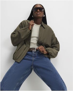 River Island Jacket Bubble Hem - Blue