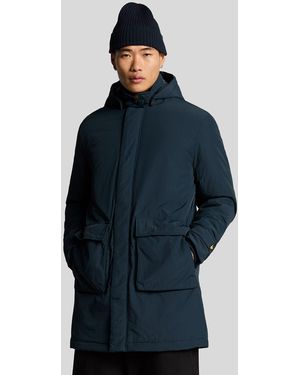 Lyle & Scott Wadded Parka - Blue
