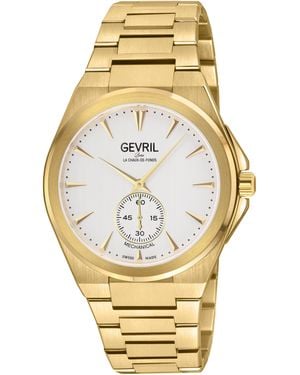 Gevril Montauk 316L Stainless Steel Ipyg Case, Dial, Bracelet Watch - Metallic