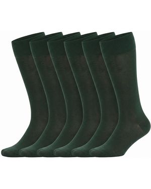Kisses&Love 6 Pairs Executive Socks Kl66030 - Green