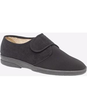 Sleeper Arthur Slippers Memory Foam Wide - Black