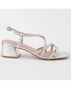 Montevita Heeled Sandal Trea2 - Metallic