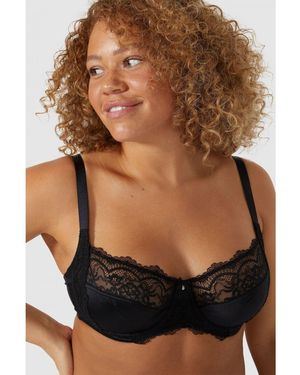 Coast Gorgeous Dd+ Gracey Lace Minimiser Bra - Black