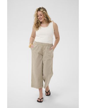 Kaffe Casual Broek Kcnana Casual Broek Loose Fit - Naturel