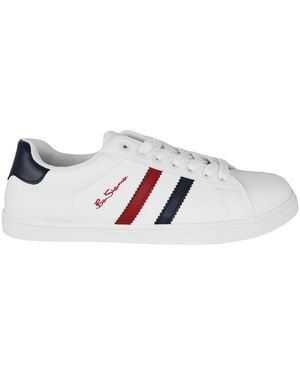 Ben Sherman Gerson Lace-up White Synthetic S Trainers Ben3423_white