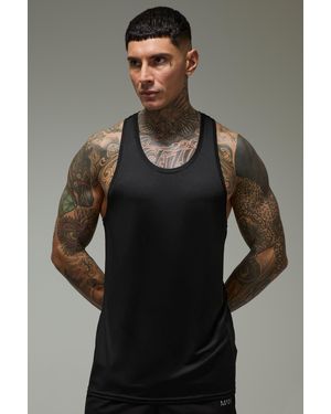 BoohooMAN Tall Active Regular Lightweight Essentials Gym Vest - Grey