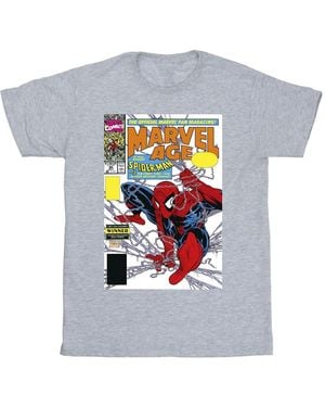 Marvel Spider- Age Comic Cover T-Shirt (Sports) - White