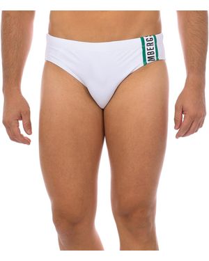 Bikkembergs Lace-Up Speedo Swimsuit - White