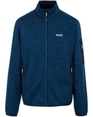 Regatta Newhill Marl Full Zip Fleece Jacket (Snorkel) - Blue