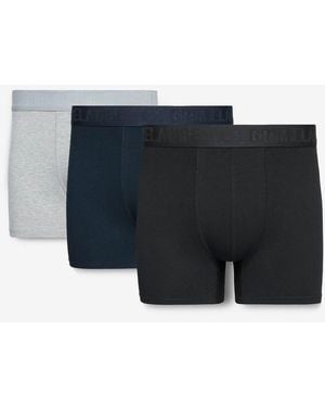 Grimelange 3-Pack Mid Waist Boxers - Black