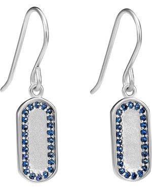 Orphelia 'Malaga' 925 Sterling Drop Earrings - Blue