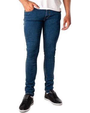 Soulstar Skinny Jeans Ripped Stretch - Blue