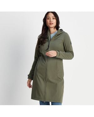 TOG24 Marina Extra Long Softshell Jacket - Green