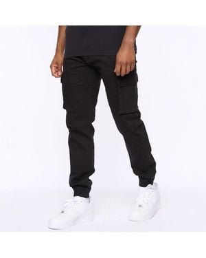 Crosshatch Frentons Cargo Trousers - Black