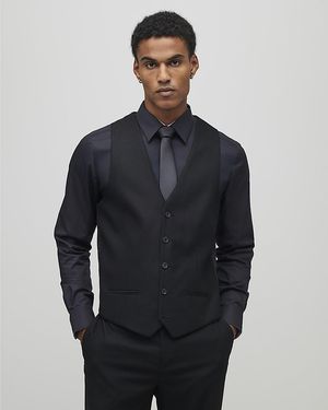 River Island Waistcoat Slim Fit - Blue