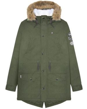 Lambretta Sherpa Lined Parka - Green