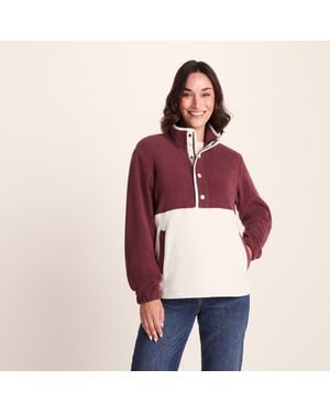 TOG24 Symes Fleece 1/2 Neck Vanilla - Red