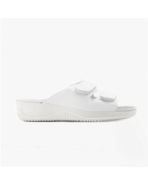 Rohde 1940 Ladies Leather Mule Sandals - White