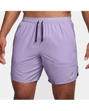 Nike Fit Stride 7 Brief Lined Running Shorts - Purple