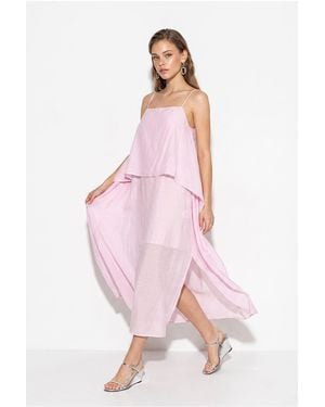 Bianco Lucci Midi Dress - Pink
