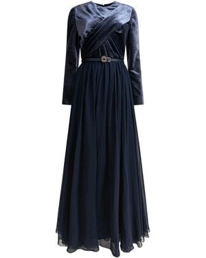 Elie Saab Silk Dress - Blue