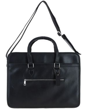 Ashwood Leather Real Large Business Case - Black