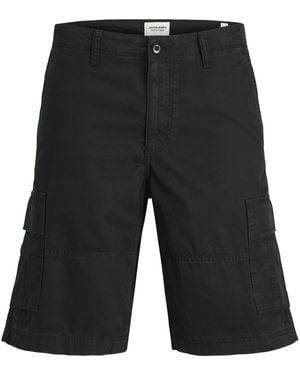 Jack & Jones Shorts Summer Cotton Cargo Combat - Black