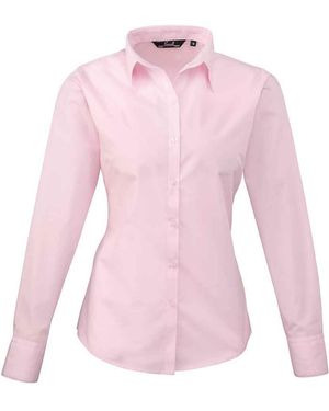 PREMIER Ladies Long-Sleeved Shirt - Pink